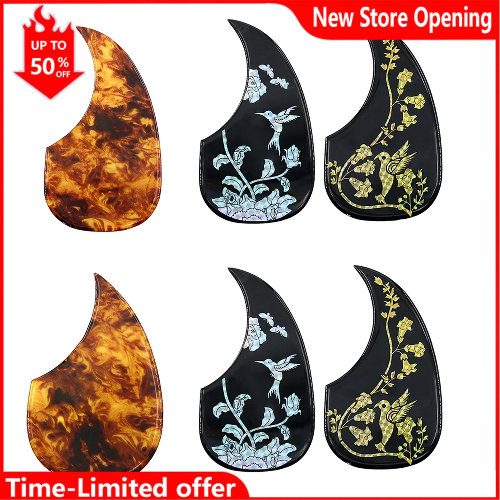 Acoustic Guitar Pickguard Thickened 2mm Self Adhensive Pickguard for Martir D28 Style Guitar Pickguard