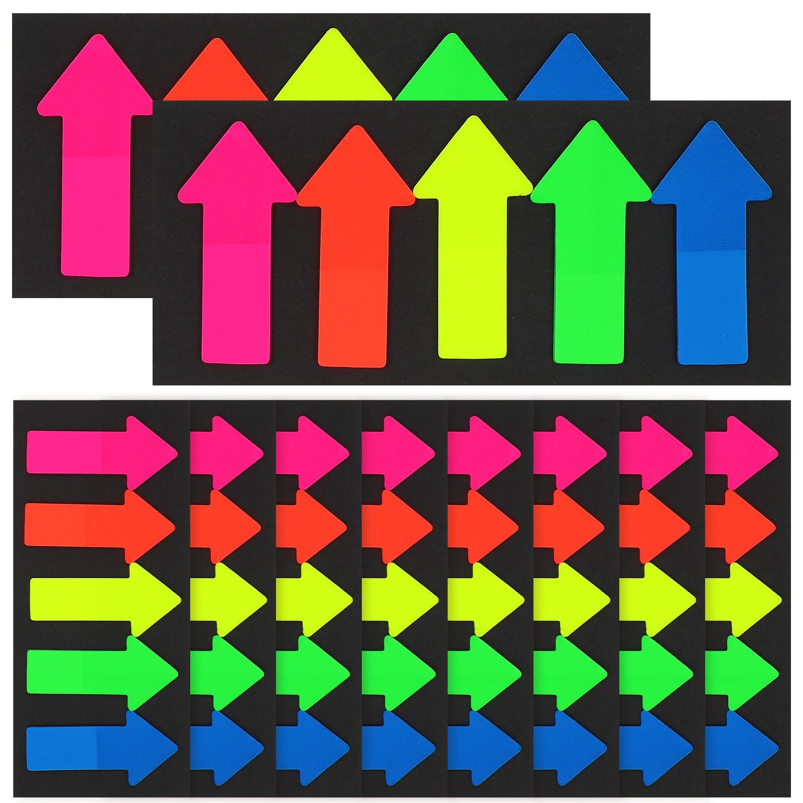 10 set Arrow Shaped Stickers Re-Stickable Page Markers For Books Classified Index Memo Stationery Reading Accessories Bookmarks