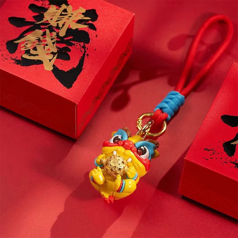 Lucky Dragon Keychain National Wind Series 12 Zodiac Year Of The Dragon Keychain Lucky Pendant Christmas New Year Gift