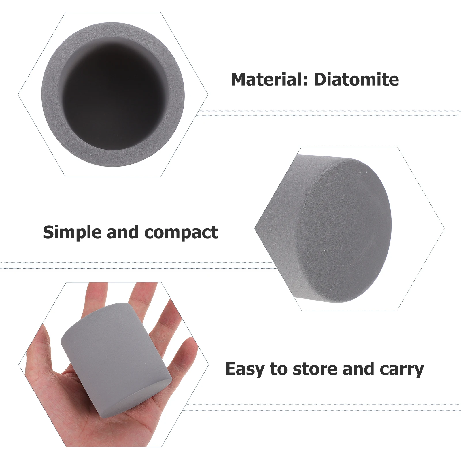 

1Pcs Toothbrush Base Diatomite Holder Bathroom Storage Stand Hygroscopic Support Toothbrush Organizer Practical