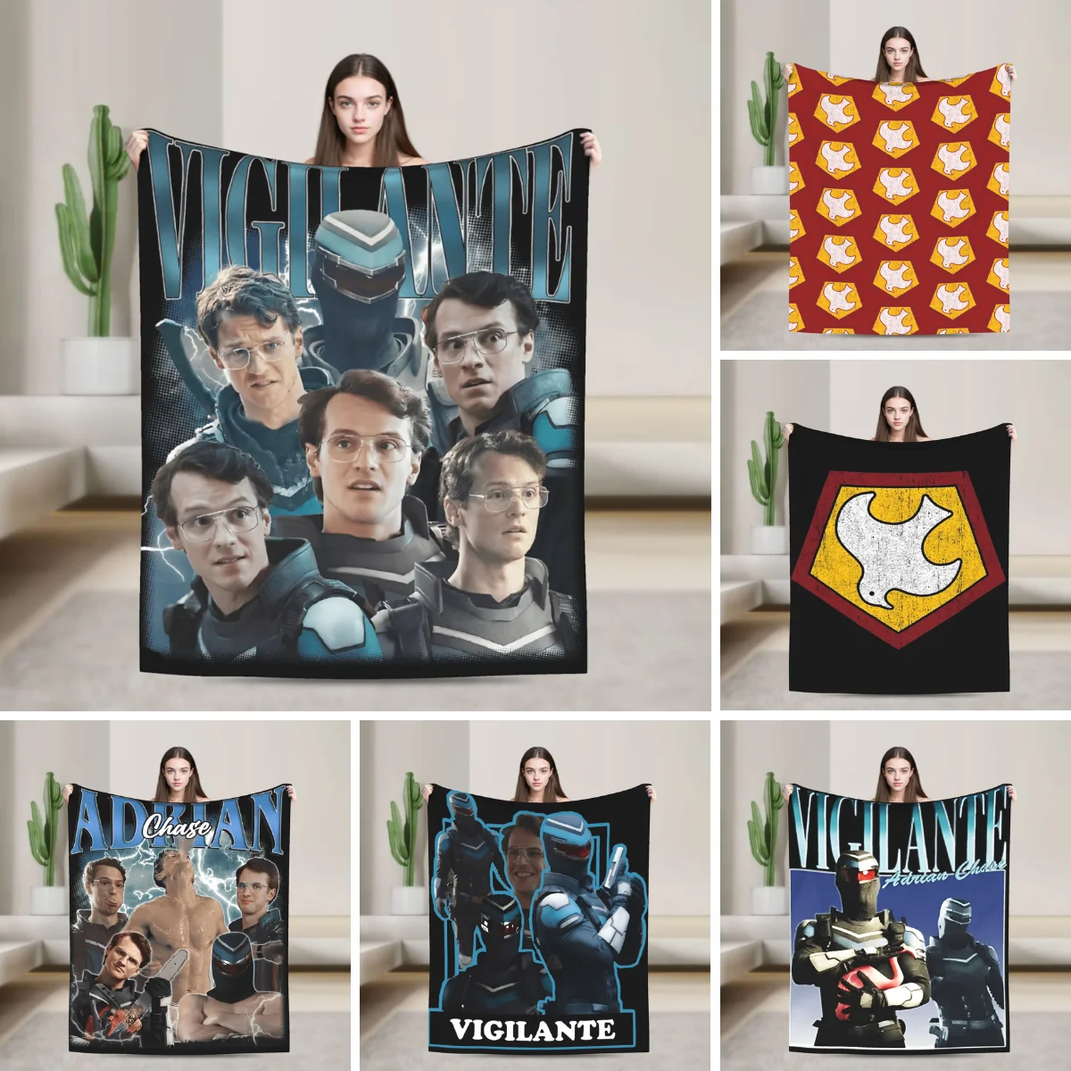 Vigilante Peacemakers Plush Blanket Adrian Chase Flannel Bedding Throws For Living Room Super Warm Design Quality Bedspread