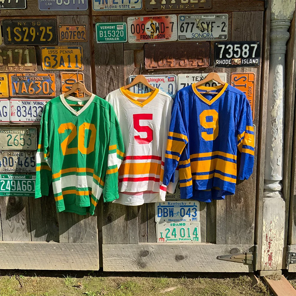 

American Sports Ice Hockey Jersey Russell Fashion Hot Selling Jersey Long Sleeved Quick Drying Breathable Children's Adult Top