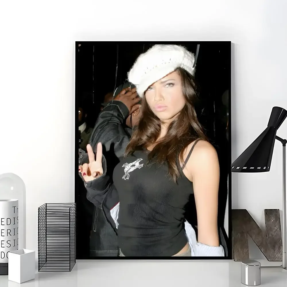 Fashion Model Adriana Lima Poster Aesthetic Dorm & Bedroom Wall Art Decor