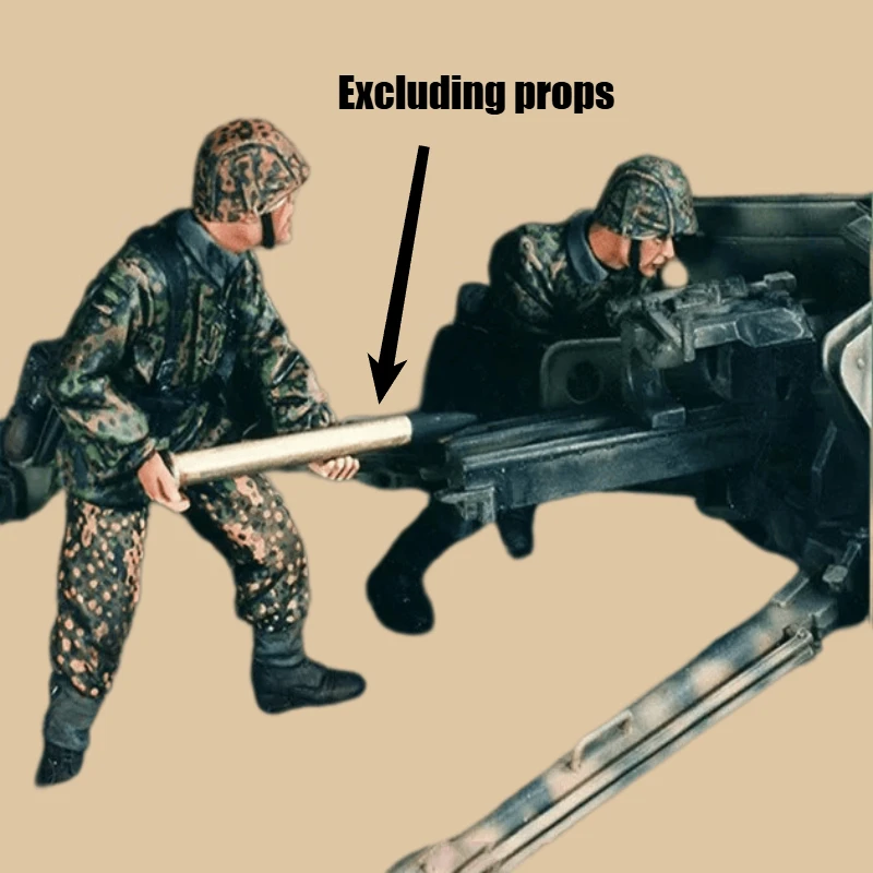 

High Quality Casting Resin Model Assembly Kit 1/35 Pak40 Loader 2 People, Unpainted, Needs To Be Assembled