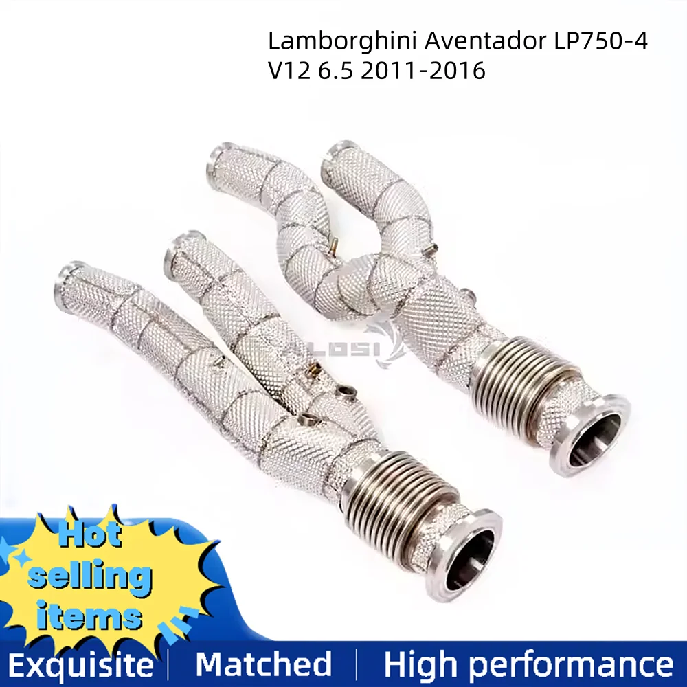 

Stainless Steel Exhaust Manifold for Lamborghini Aventador LP750-4 V12 6.5 2011-2016 Exhaust System Catalytic Converter