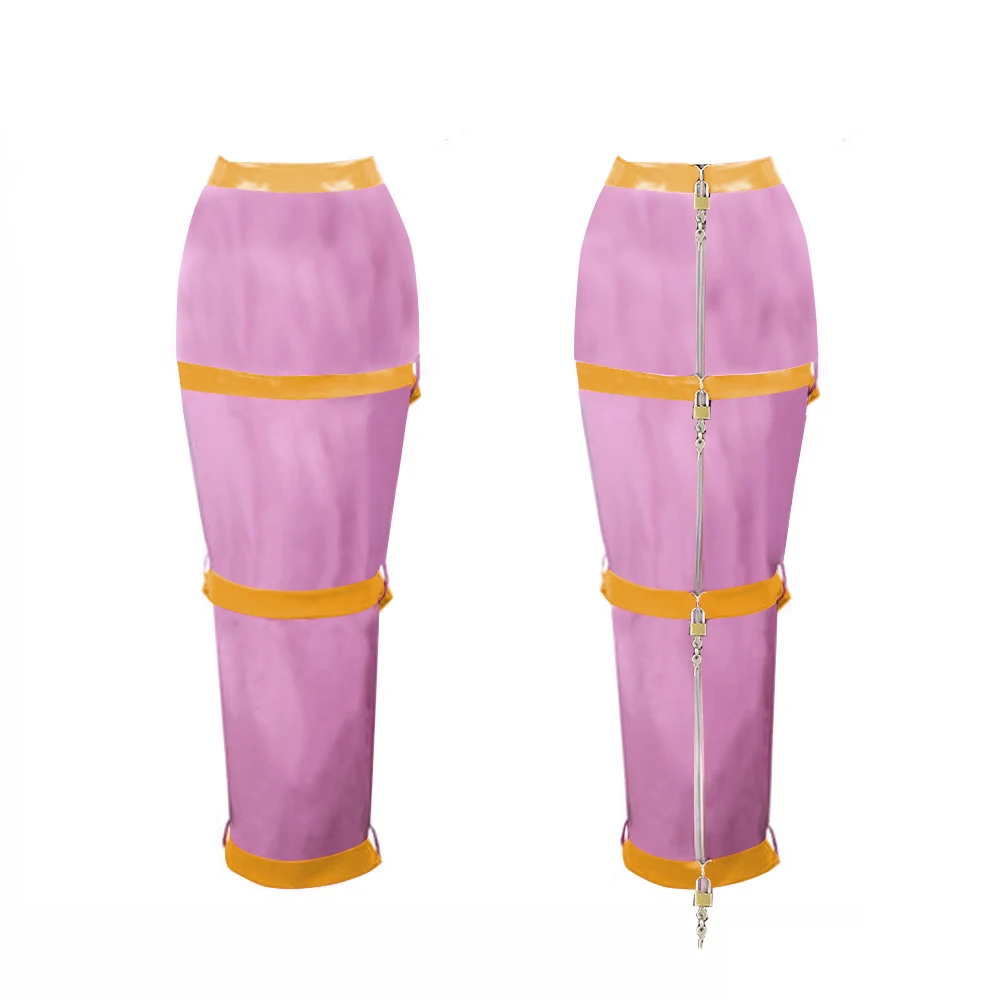 Lockable Hobble Skirts , Sexy Female, PVC Leather, High Waist Bodycon, Sissy, Mens, Crossdresing, Long Pencil Skirts, 7XL