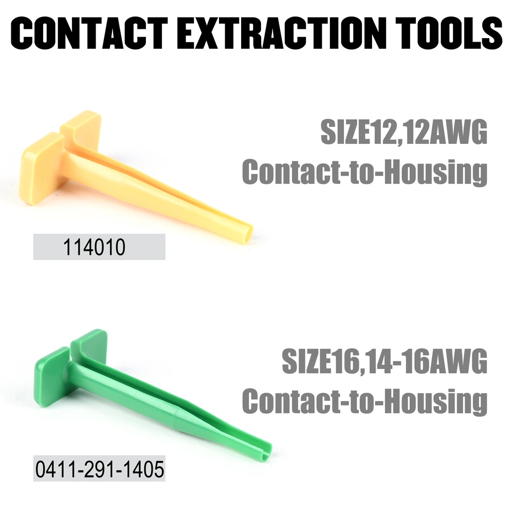 JRready ST6292 Deutsch Connector Kit DTP 2 4 Pin and DTHD 1 Pin Connectors 12 Solid Contacts Crimp Wire Gauge 12-14AWG,25A