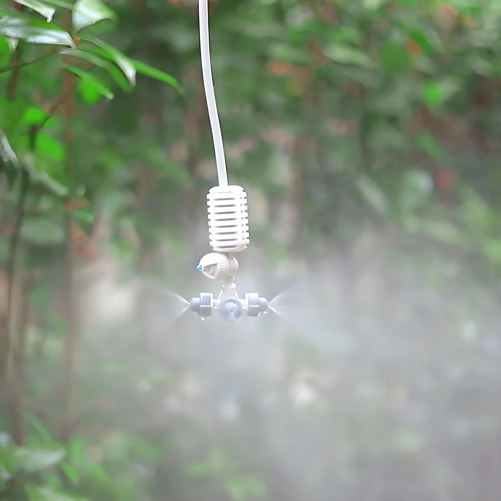 Hanging Anti Drip Misting Nozzle Watering Kit Garden Greenhouse Irrigation Sprinkler Cooling Landscaping Humidification Sprayer