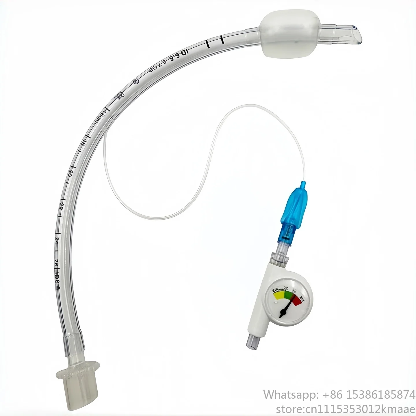 Vequyn Endotracheal Intubation Balloon Pressure Gauge with Saturation Detection – Veterinary Anesthesia Accessory