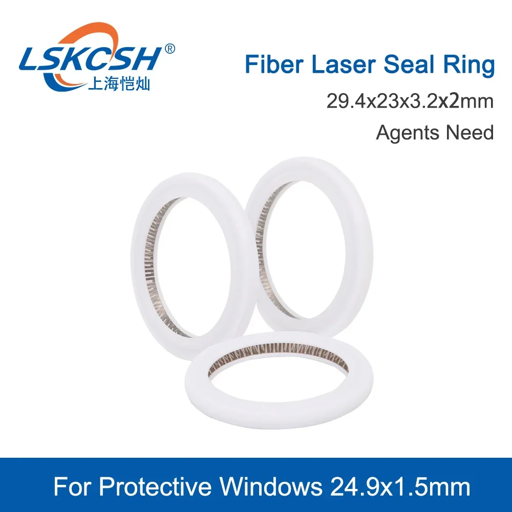 LSKCSH 3Pcs/Lot  Raytools Original Seal Ring  29.4x23x3.2x2mm for  Protective Windows 24.9x1.5mm Raytools BT240S BM109 BM111