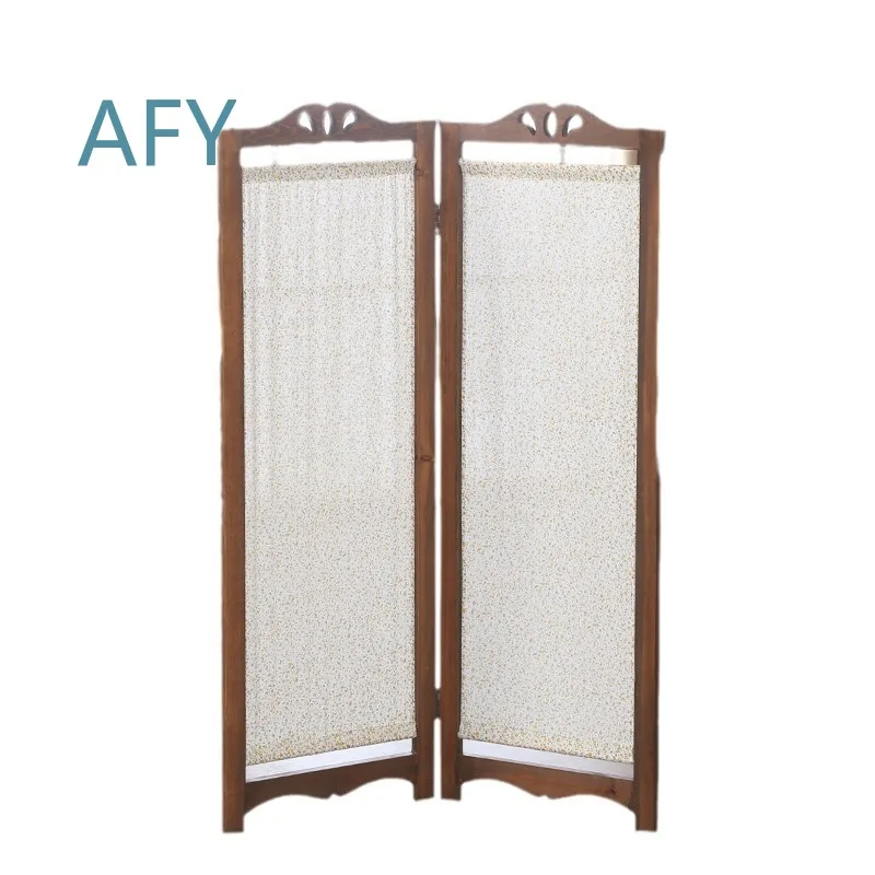 Korean Simple Wind Partition Folding Screen for Living Room Home Modern Entrance Door Bedroom Decor for Solid Wood Style