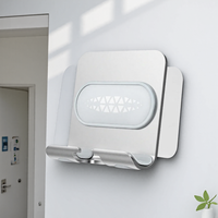 Adjustable Aluminum Alloy Phone Tablet Wall Mount Holder Charging Stand Bracket Shelf for Smartphones