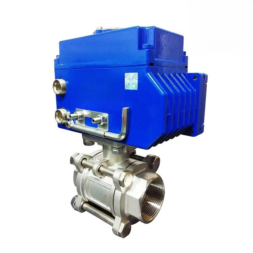 Electric threaded ball valve, electric two-way mouth ball valve,