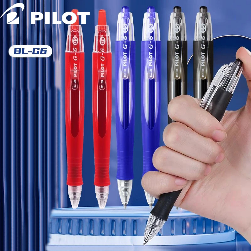 Japan Pilot 0.5mm Gel Pen Anti-fatigue Soft Quick-drying Ballpoint Pen BL-G6-5 Office School Supplies Accessories Stationary