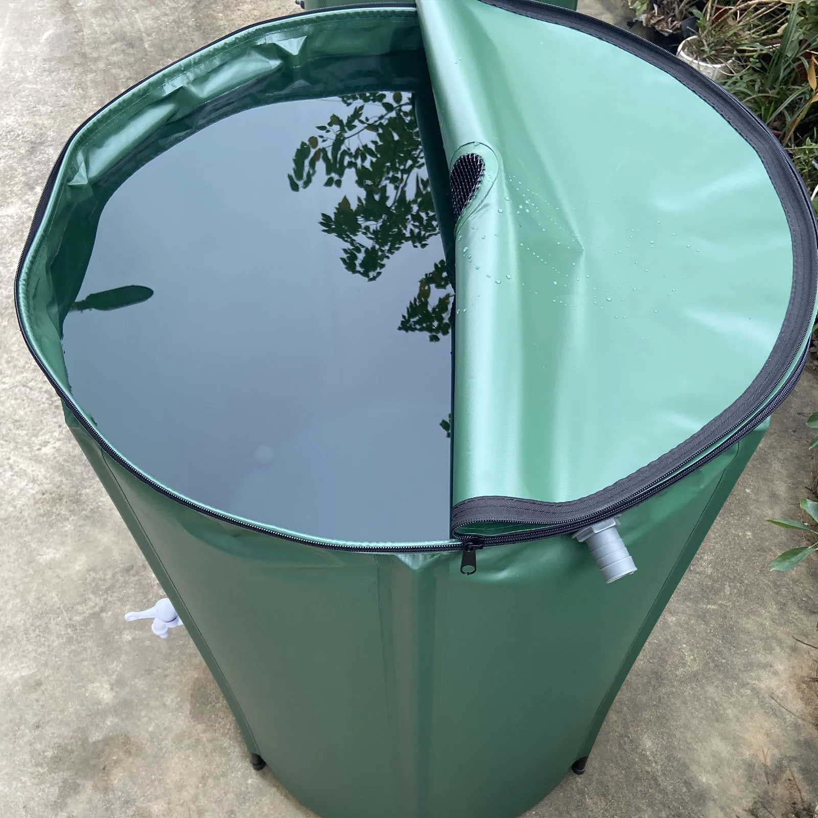 100-250L Rain Water Recovery Storage Tank Garden Irrigation Water Bucket Collapsible Rain Barrel Rainwater Collection Container