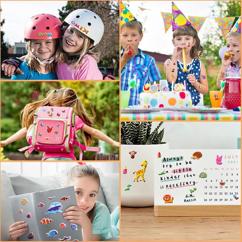25/40/50/100pcs 3D Bubble Stickers Toys Children Sticker Plastic Cartoon Cute Birthday Gifts for Boys Girls Multiple Styles TMZ image 6