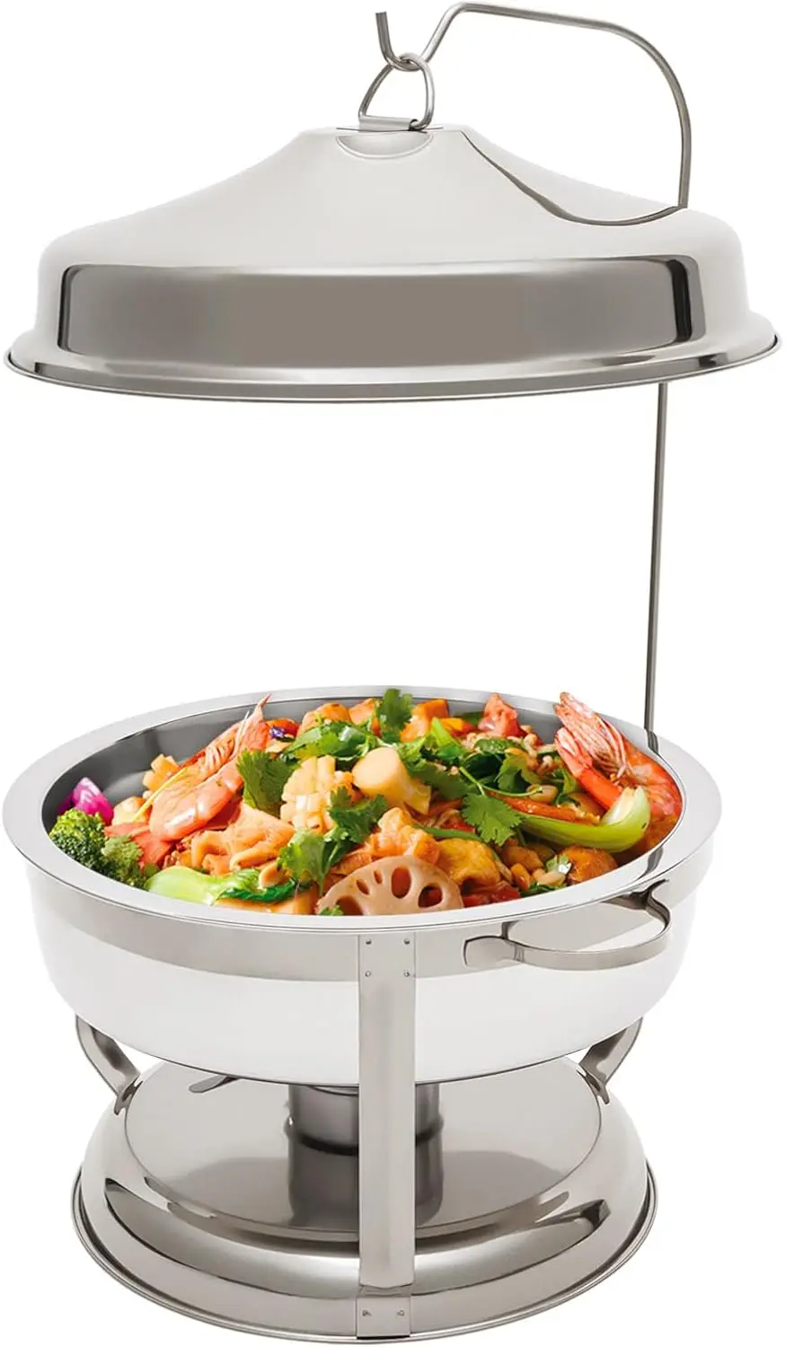 

Набор жаровни 9л, жаровня из нержавеющей стали, жаровня из нержавеющей стали с верхней крышкой, сервировочные и подогреватели для буфета Круглая тарелка для буфета для кейтеринга