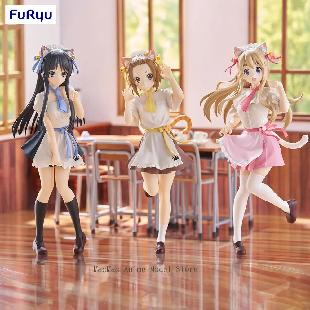 

Оригинальная фигурка FuRyu Trio-Try-iT K-ON Akiyama Mio Tainaka Ritsu Kotobuki Tsumugi, аниме, модель из ПВХ, оригинальные коллекционные игрушки