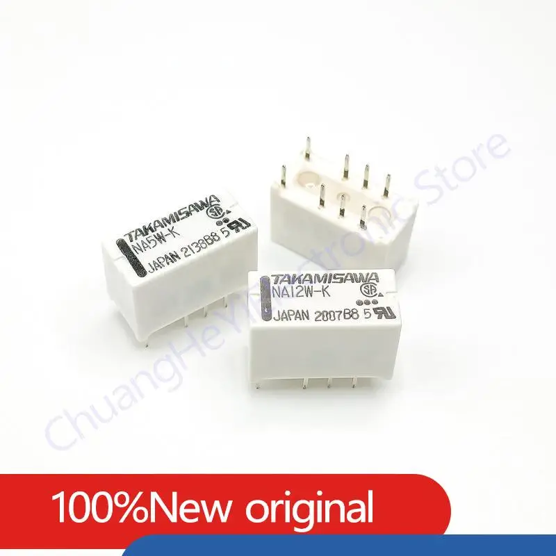 5PCS/LOT Original New Relay NA5W-K NA12W-K NA24W-K 5VDC 12VDC 24VDC Signal Relay 2A 8 Pins