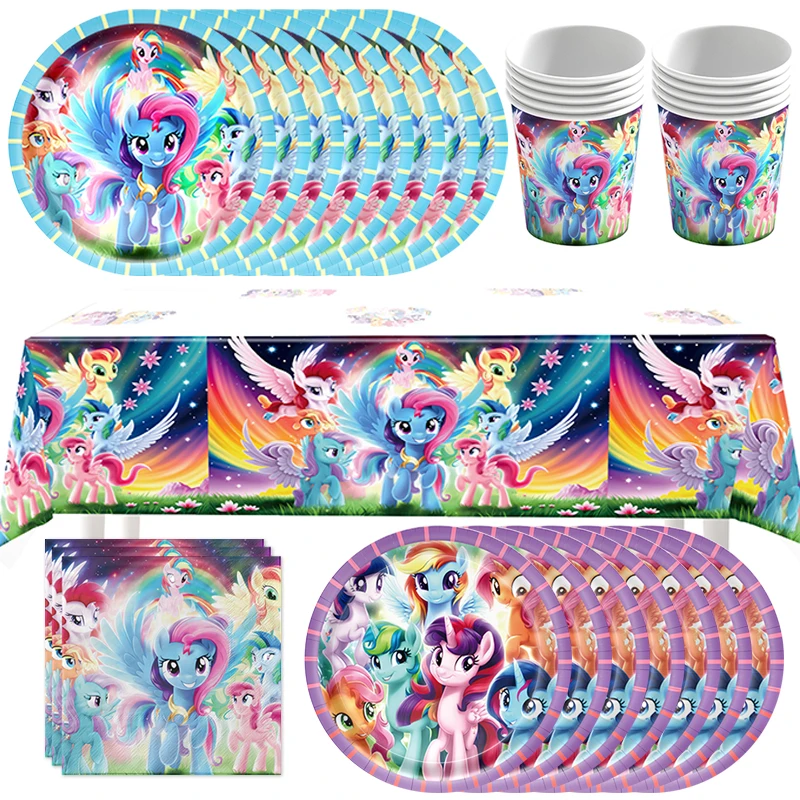 My Little Pony Plate Cup Set G - Table Cloth Disposable 评论和价格