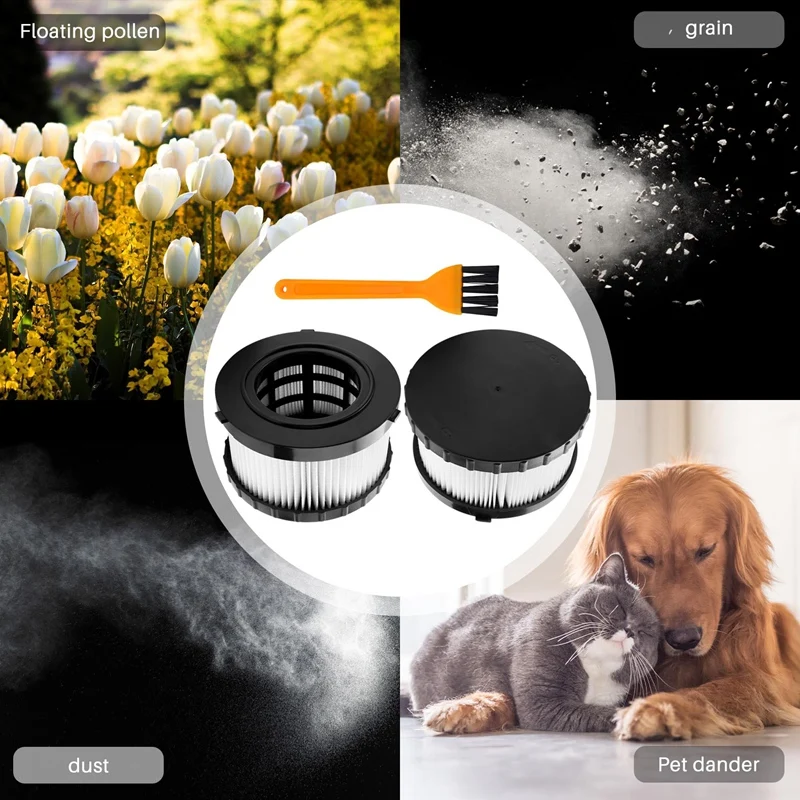 فلتر Hepa بديل لـ dwalt dc5151h dc515 dcv517 ، ملحقات مكنسة كهربائية رطبة وجافة ، عبوة 2