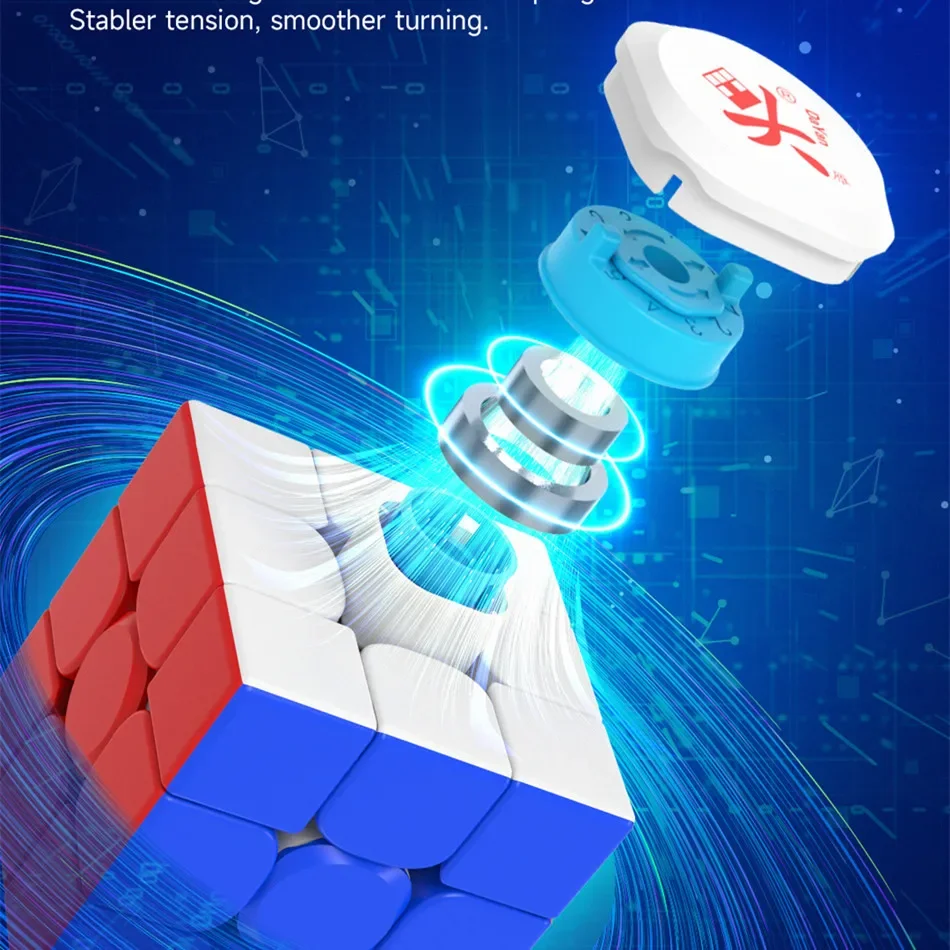 [ECube] DaYan GuHong Pro M Spring Maglev 3x3 المكعب السحري حفلة موسيقية المغناطيسي المكعب السحري لغز لعب للأطفال أطفال هدية لعبة