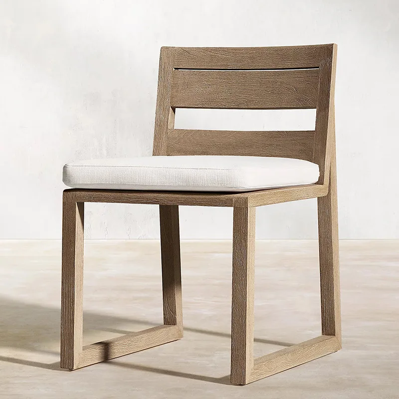 

Outdoor teak tables and chairs made old solid wood leisure furniture combination courtyard
