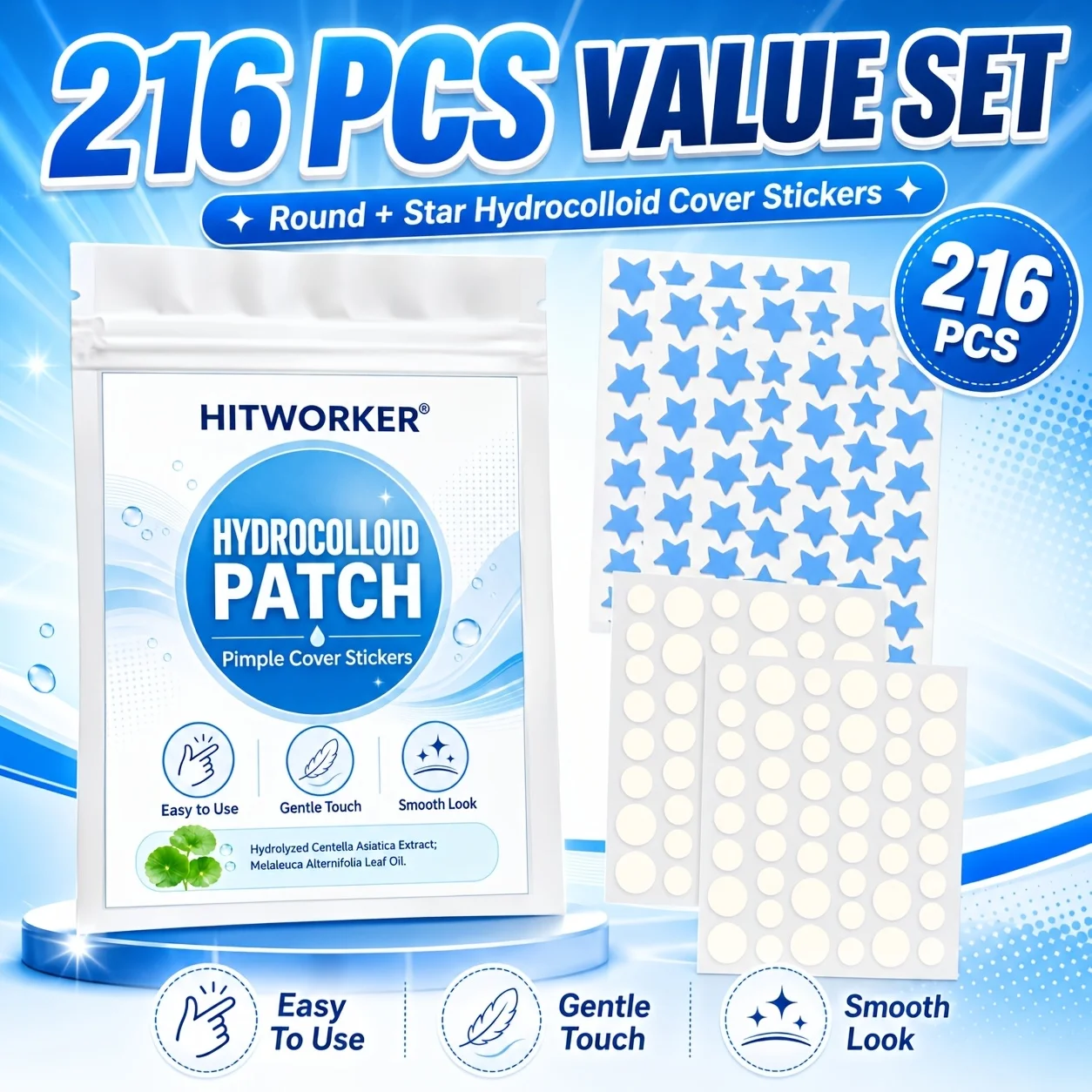 360pcs Face Acne Patch Invisible Skin Care Pimple Acne Patches Anti-inflammatory Healing Absorbing Spot Sticker Covering Acne