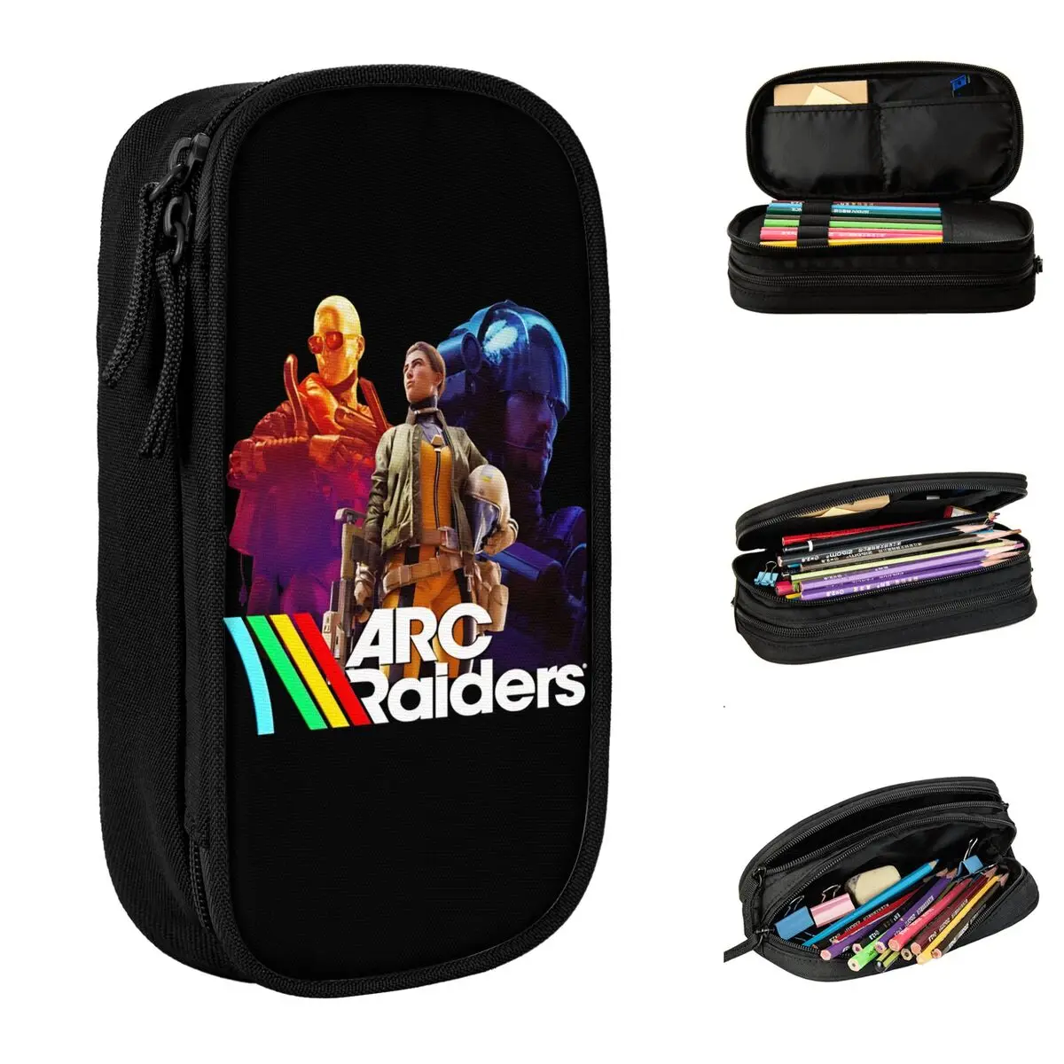 

Креативные Arc Raiders, пенал для видеоигр, пеналы для ручек, детские большие сумки-карандаши для хранения, школьные подарочные аксессуары для студентов