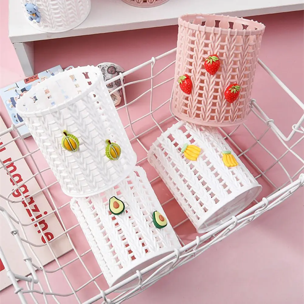 New Cartoon Student Stationery Desktop Organize Storage Tool Pen Holder Makeup Brush Storage