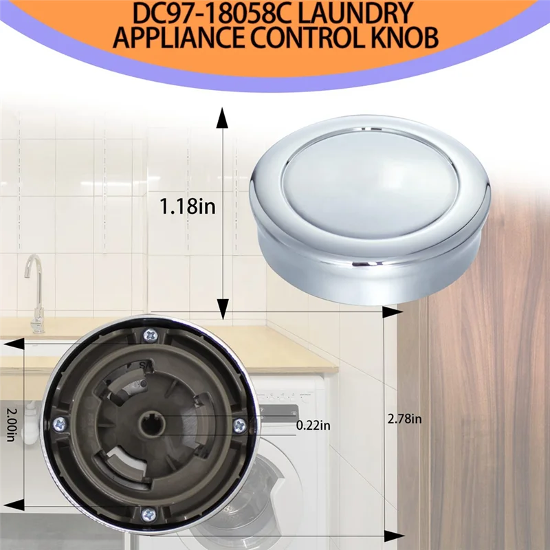 Perilla de Control de aparato de lavandería DC97-18058C para lavadora y secadora DC97-18058A DC97-18058B DC67-00680A -1-A63E