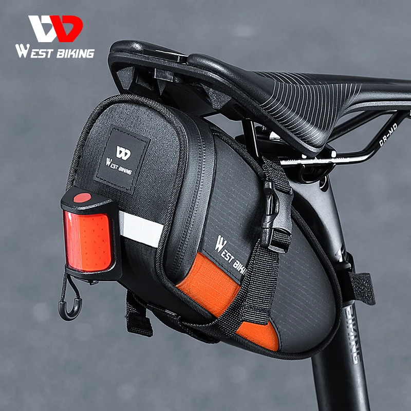 West Biking Reflective Saddle Bag 17x10x9CM