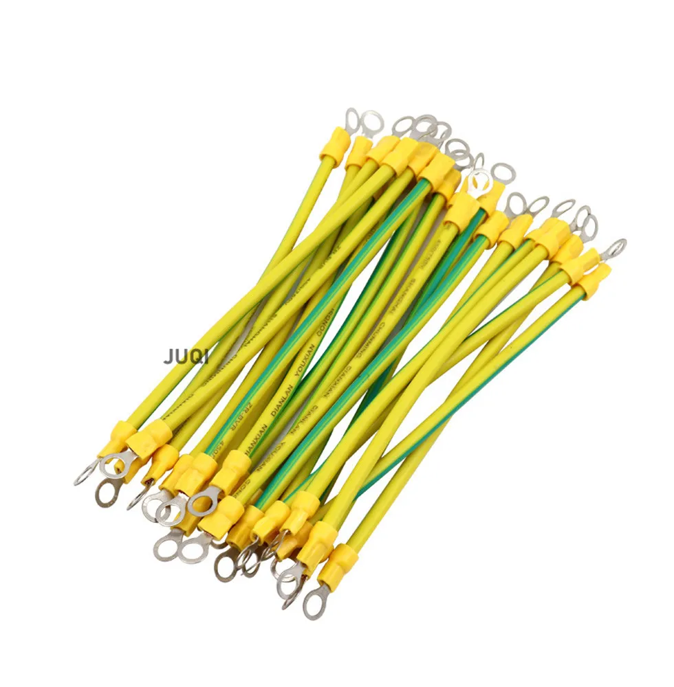 10pcs  wired double terminal 2.5 ~ 6mm ² harness, Connector Line length 10/15/20cm , Electrical equipment wiring group