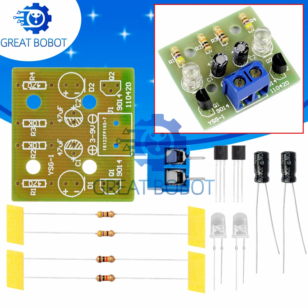 BS  Simple LED Flash DIY Kit - Perfect for Arduino! 1.2mm Parts -  DIY  Kit