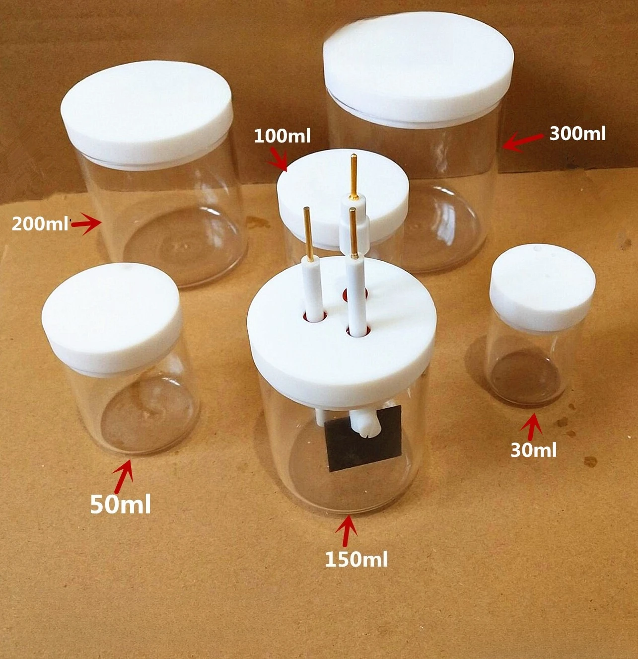 

Unsealed Electrolytic Cell 10ml to 1000ml Lab Equipment High Quality Durable
