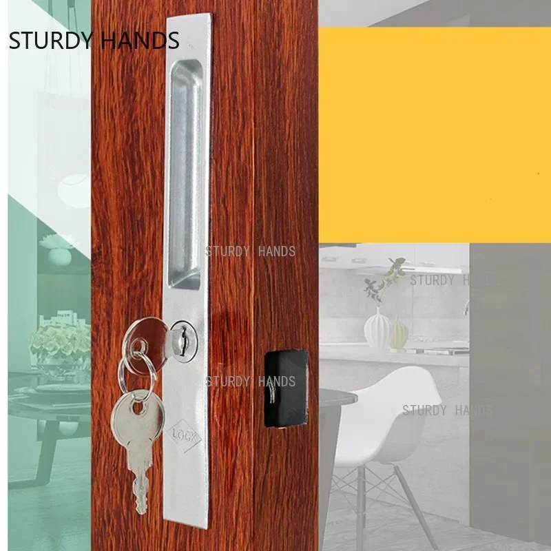 Type 90 Old-fashioned Sliding Door and Window Hook Lock Balcony Lock Buckle Kitchen Door Zinc Alloy Bolt Home Furniture Hardware