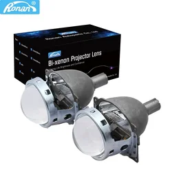 RONAN 3.0'' Bi-xenon HID Projector headlights Lens Q5 Universal Fast Install retrofit H1 H4 H7 9005 9006 headlight