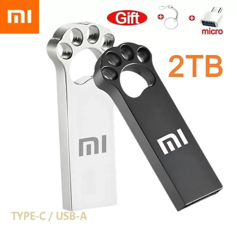 Xiaomi-Pen Drive de Metal de Alta Velocidade, SSD Pendrive, Unidade Flash USB, Stick USB, USB 3.0, 1TB, 512GB, 256, Cle, Portátil