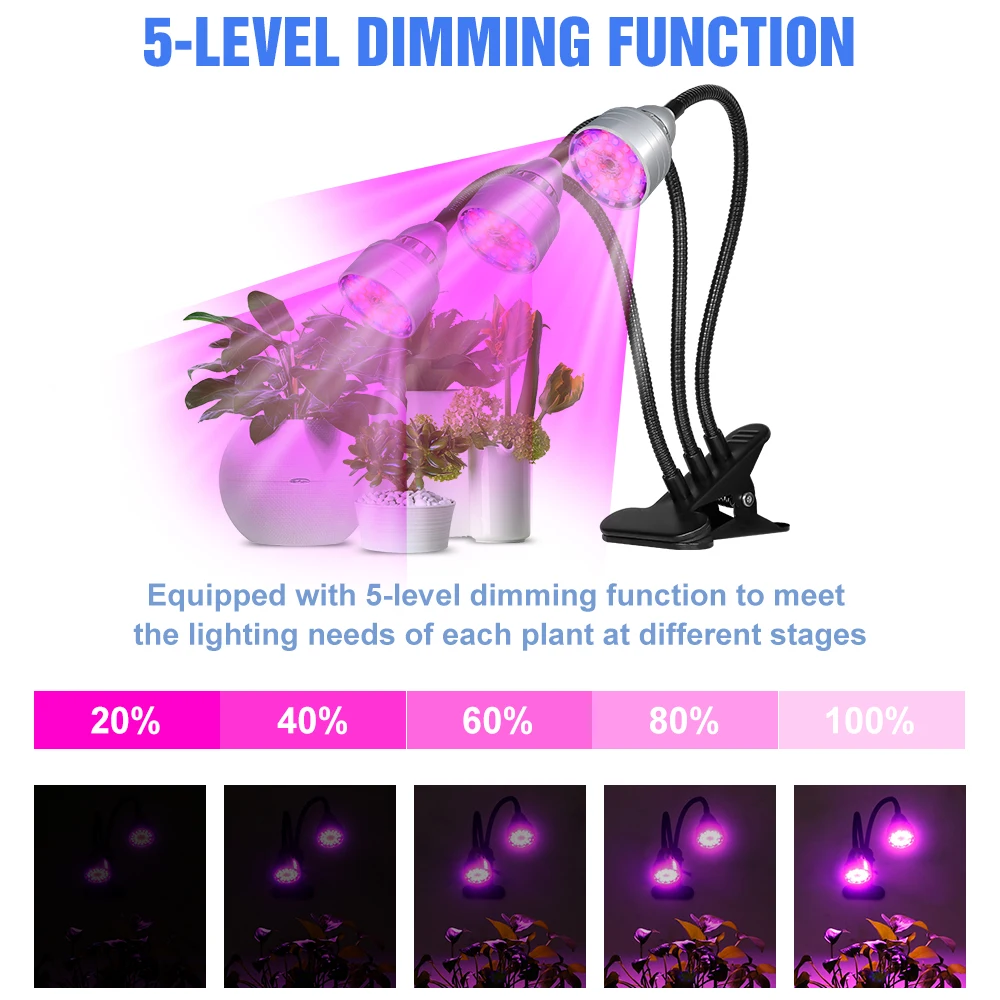 USB LED Grow Light Full Spectrum Phytolamp For Plants Flower Seeds Indoor Hydroponics Cultivation Light Dimmable LED Phyto Lamp