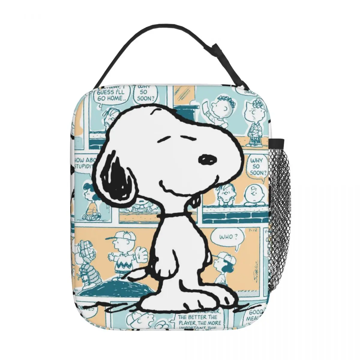 

Snoopy Insulated Lunch Bag Thermal Meal Container Leakproof Lunch Box Tote Men Women Beach Travel