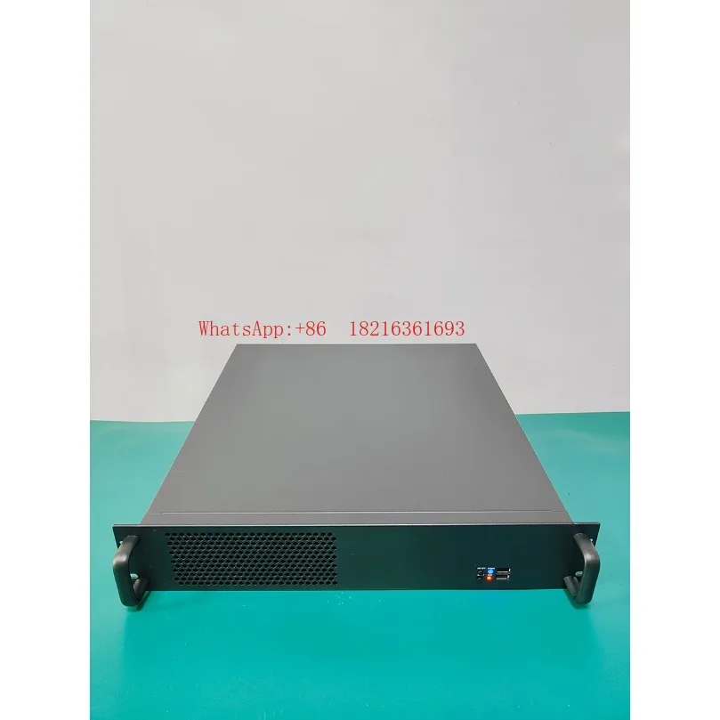 2U industrial control chassis 450 deep full height graphics card horizontal plug steering ATX main board PC power rack type
