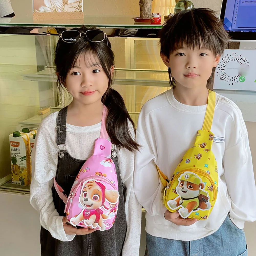 باو باترول Kawaii الأطفال حقيبة صدر للرجال لطيف الكرتون حقيبة كروسبودي موضة حقيبة سفر حقائب اليد المحمولة محفظة حقائب الظهر الهدايا #2