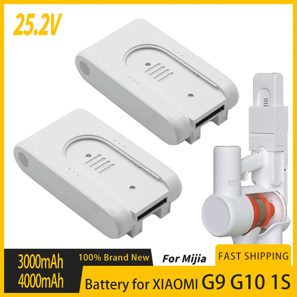 3000mAh/4000mAh Replacement Battery DGDXT-7S1P-001 for Mijia G9 G10 1S Wireless Vacuum Cleaner Sweeping Mopping Machine Battery