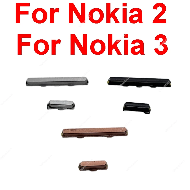 

Боковая кнопка включения/выключения питания для Nokia 2 3, боковая кнопка увеличения/уменьшения громкости, боковые клавиатуры, гибкий кабель, запасные части