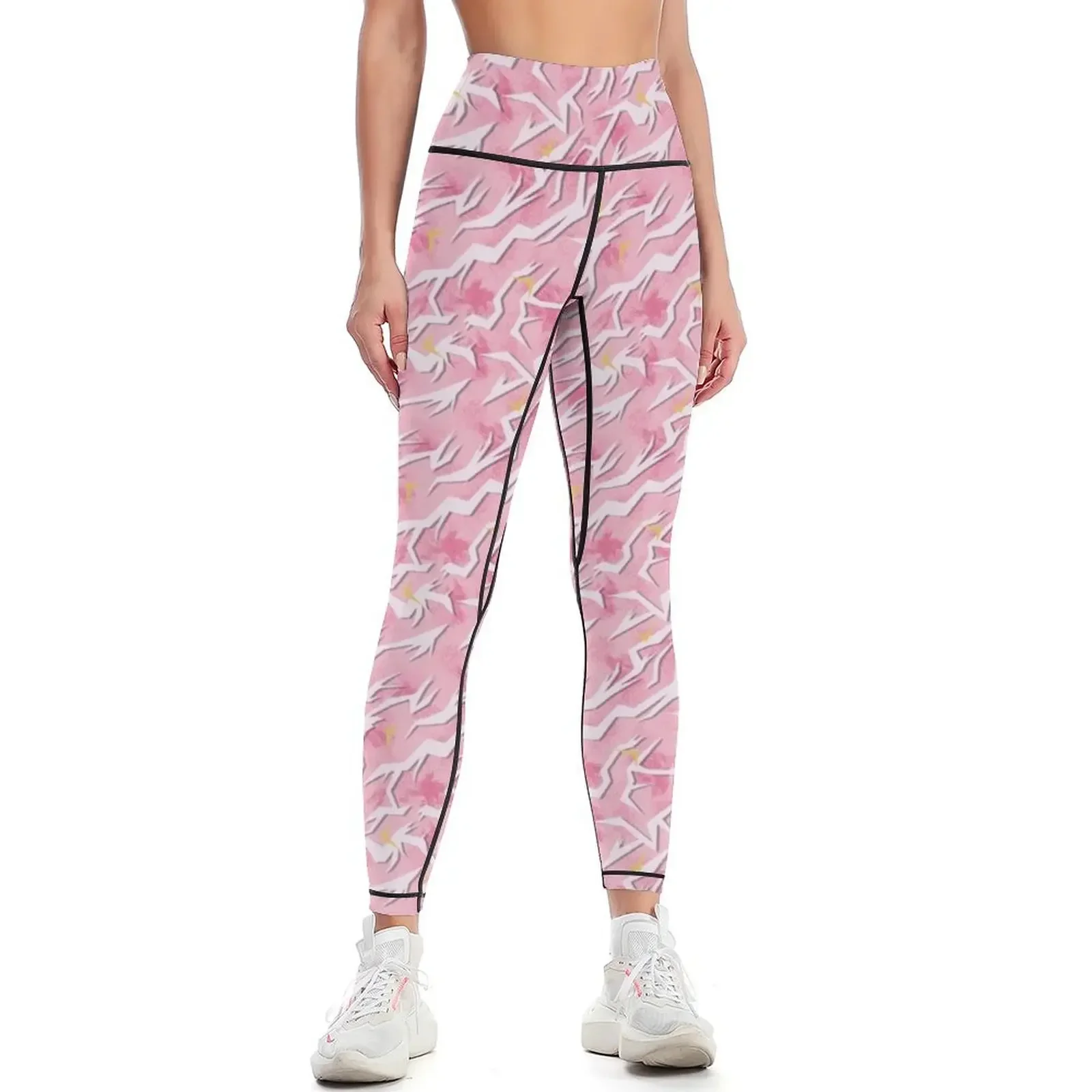 

Abstract Flamingo Pattern Leggings Women's push up for fitness Women's fitness gym top Womens Leggings