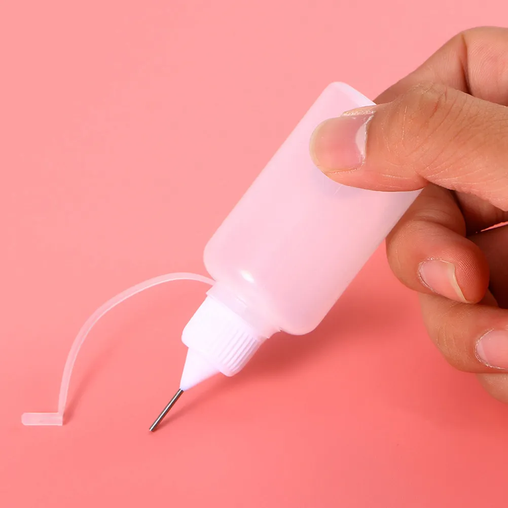15Pcs Empty Squirt Bottles Needle Tip Glue Bottles 30Ml Precision Applicator for DIY Craft Acrylic Painting Oil Dispensing