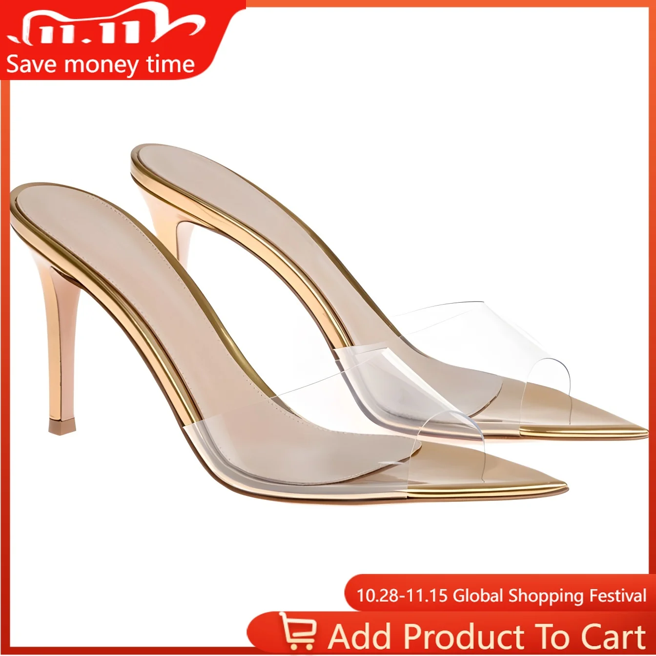 【Measure Your Feet Length Before Order】Sandals Woman Pointed Toe High Heel Slip-On Sexy Stiletto Ladies Designer Shoes 93-CHC-33