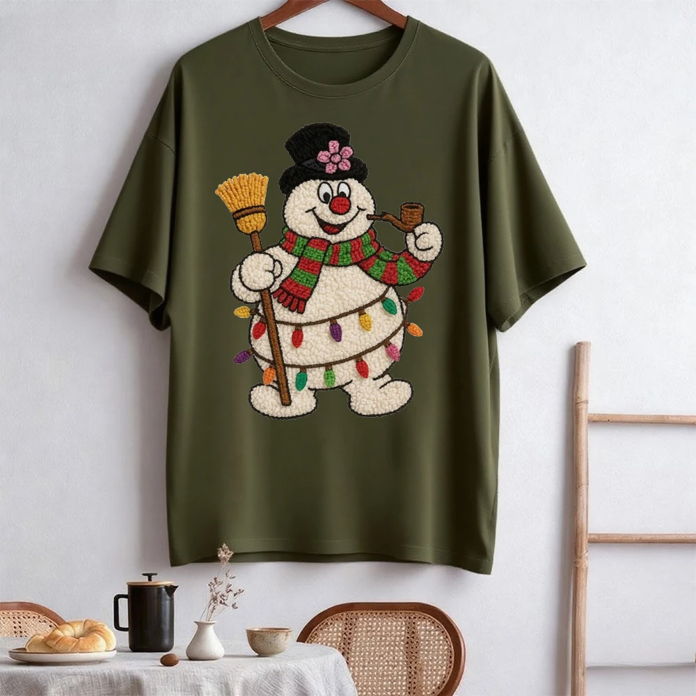 مزلاج هوك الغزل الكروشيه ثلج عيد الميلاد القمم عيد ميلاد سعيد أفلام مضحك الغزل فو التطريز ثلج تيز جديد وصول #4