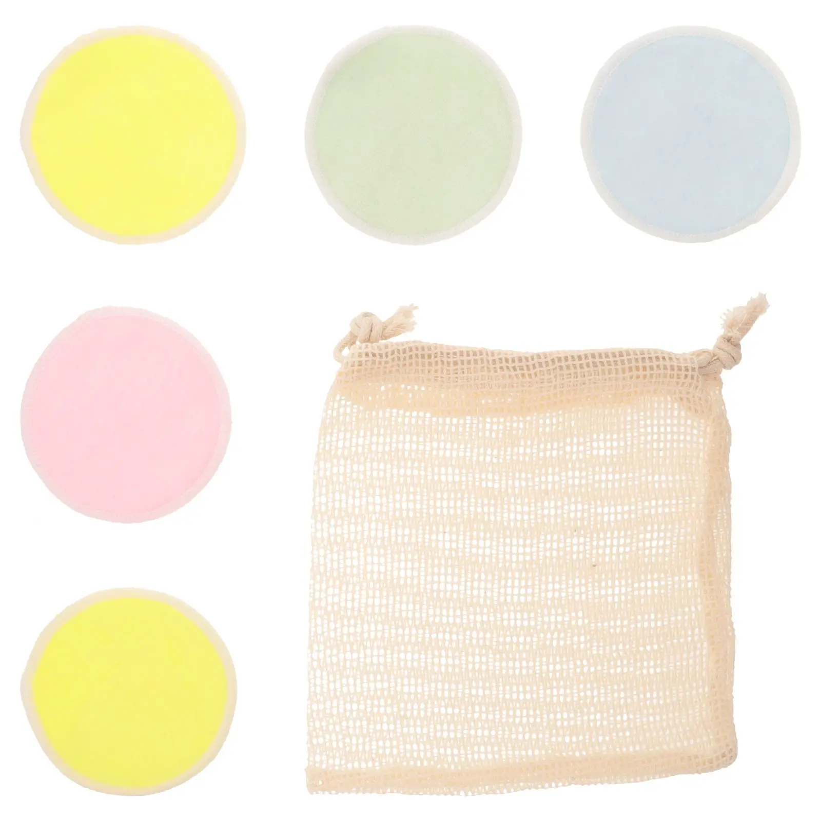 

5pcs Makeup Soft Powder Cleaning Facial Beauty Sponge Make Up Removal Pad Makeup Powder Puff Reusable Washable