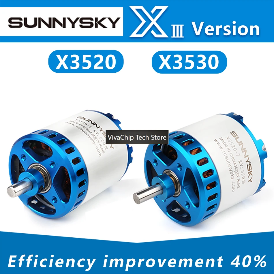 VivaCTSUNNYSKY X3520-III X3530-III I 445KV 560KV 780KV Brushless Motor For RC Quadcopter Airplanes Fixed Wing Plane